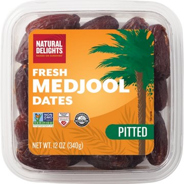 Natural Delights Fresh Pitted Medjool Dates, 12 oz