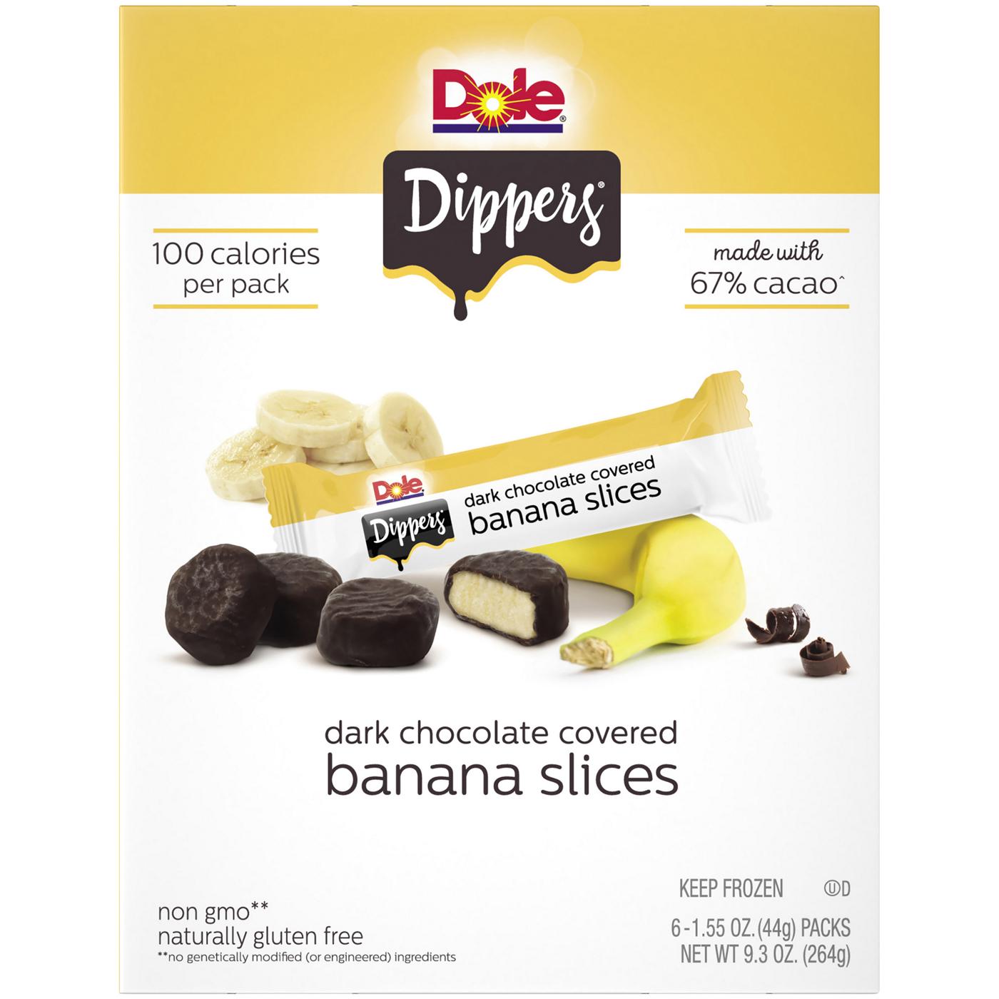Dole Dippers Dark Chocolate Banana Dippers; image 1 of 3