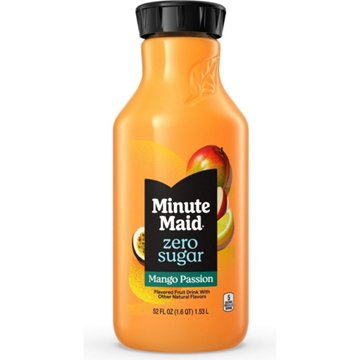 Minute Maid Zero Sugar Mango Passion Fruit Drink, 52 oz