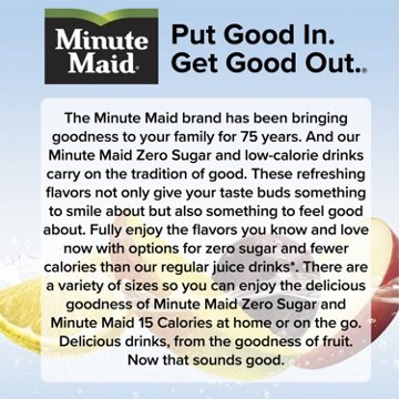Minute Maid Zero Sugar Mango Passion Fruit Drink, 52 oz