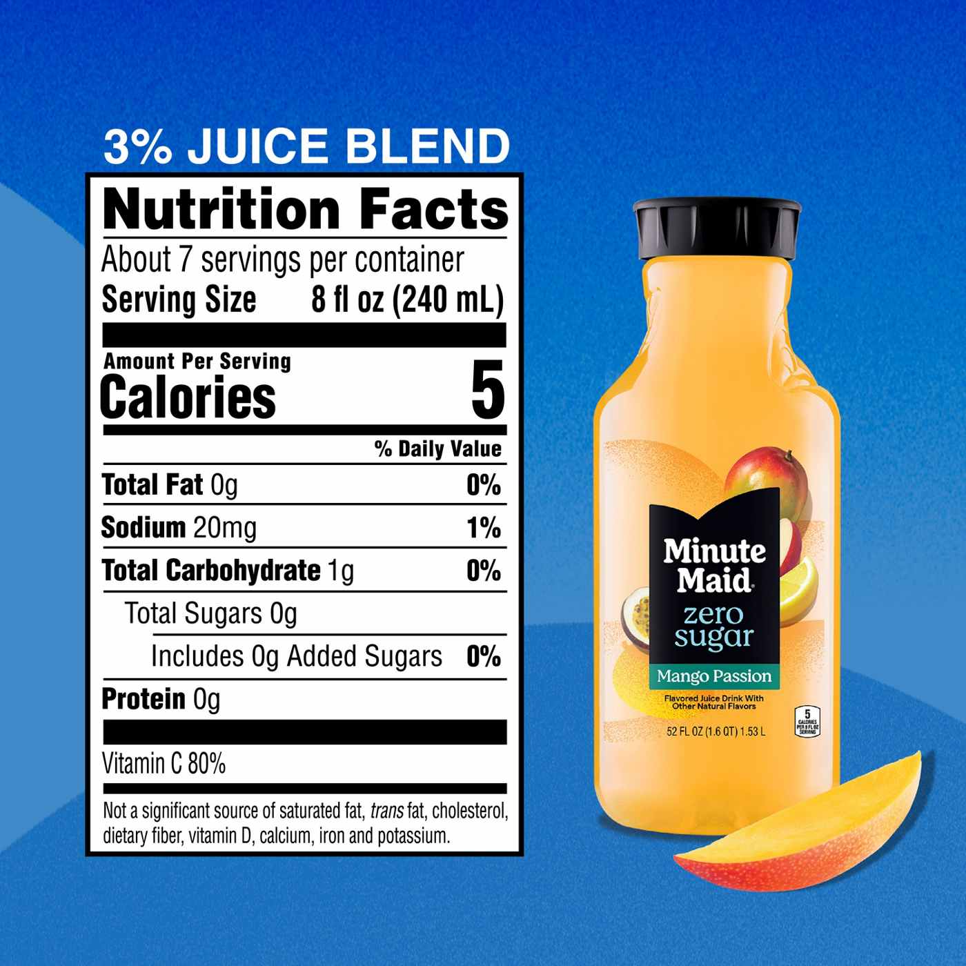 Minute Maid Zero Sugar Mango Passion Fruit Drink; image 6 of 7