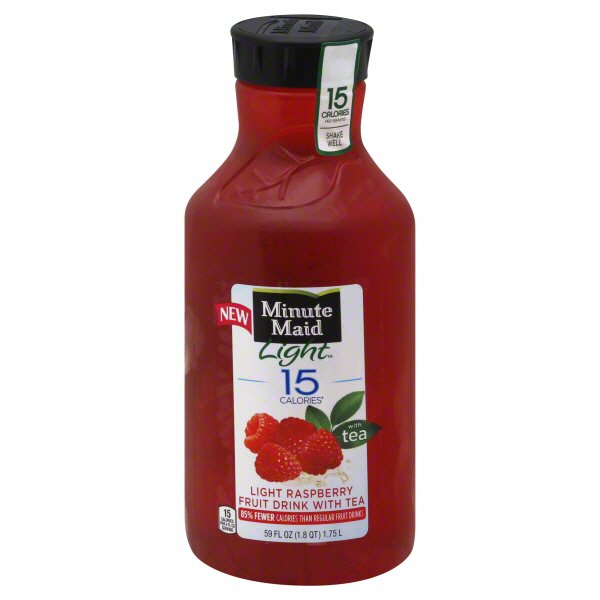 Minute Maid Light 15 Calorie Raspberry Fruit Drink With Tea Shop
