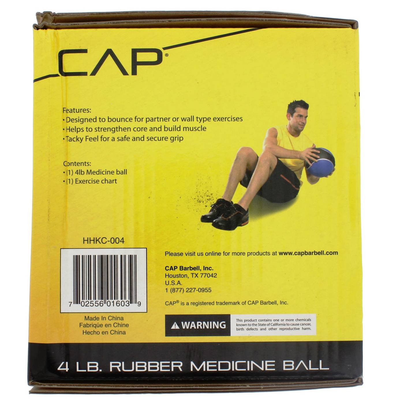 CAP 4 lb Rubber Medicine Ball, Purple; image 2 of 2