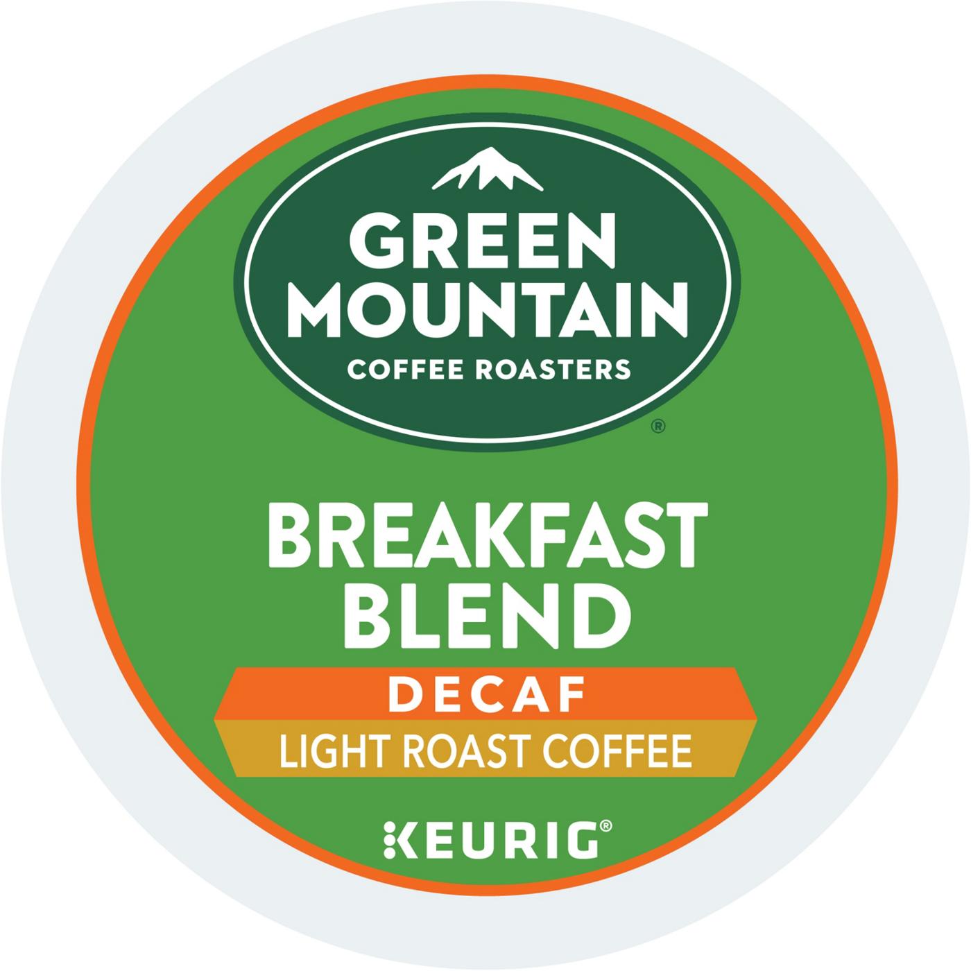 Green Mountain Coffee Breakfast Blend Decaf Light Roast Single Serve Coffee K Cups; image 6 of 6