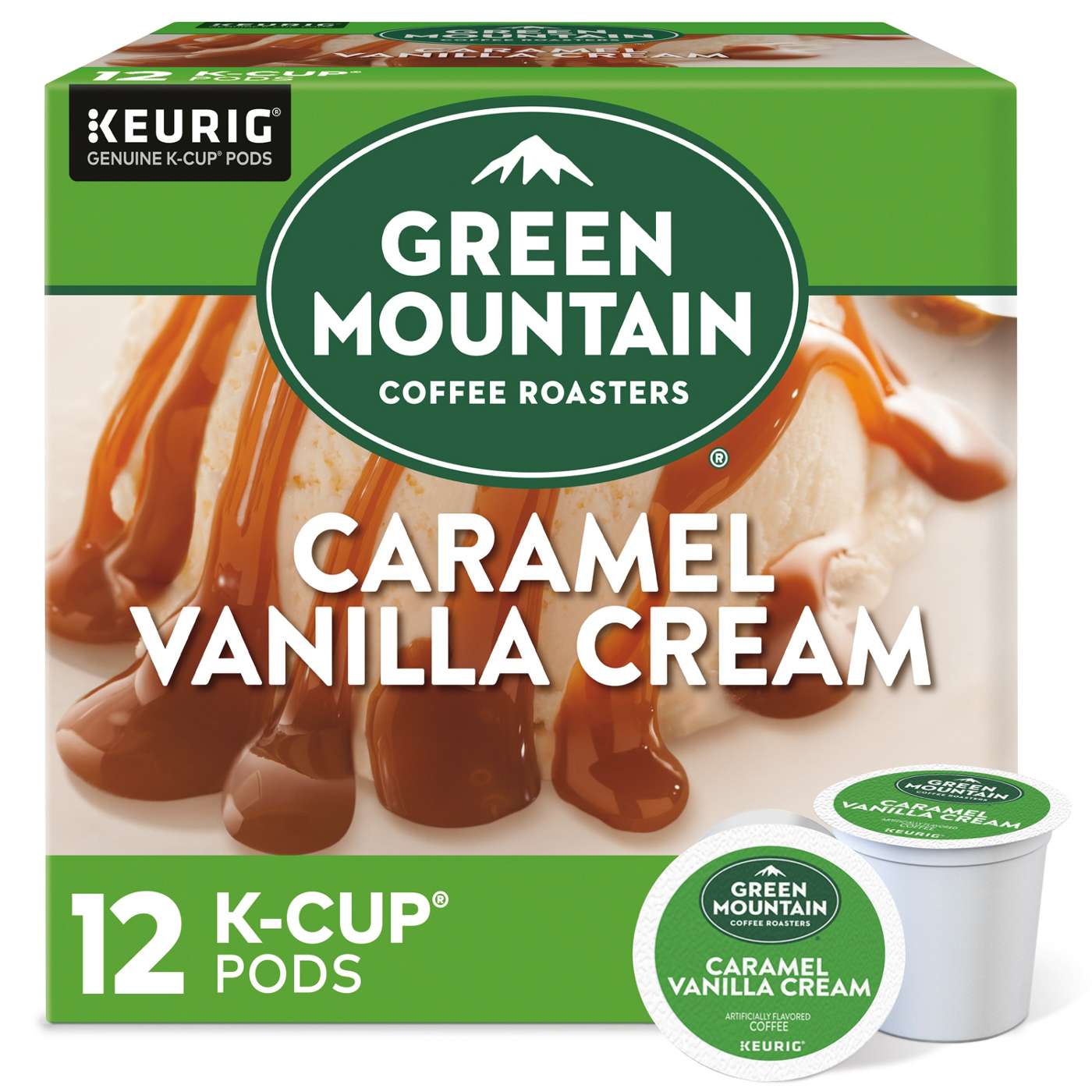 Green Mountain Coffee Caramel Vanilla Cream Light Roast Single Serve Coffee K Cups; image 1 of 5