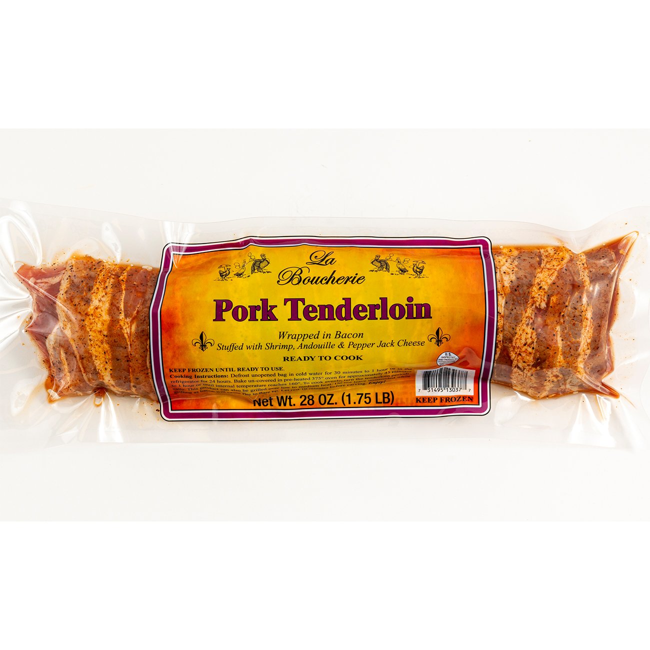 La Boucherie Pork Tenderloin Wrapped in Bacon with Shrimp Shop Meat