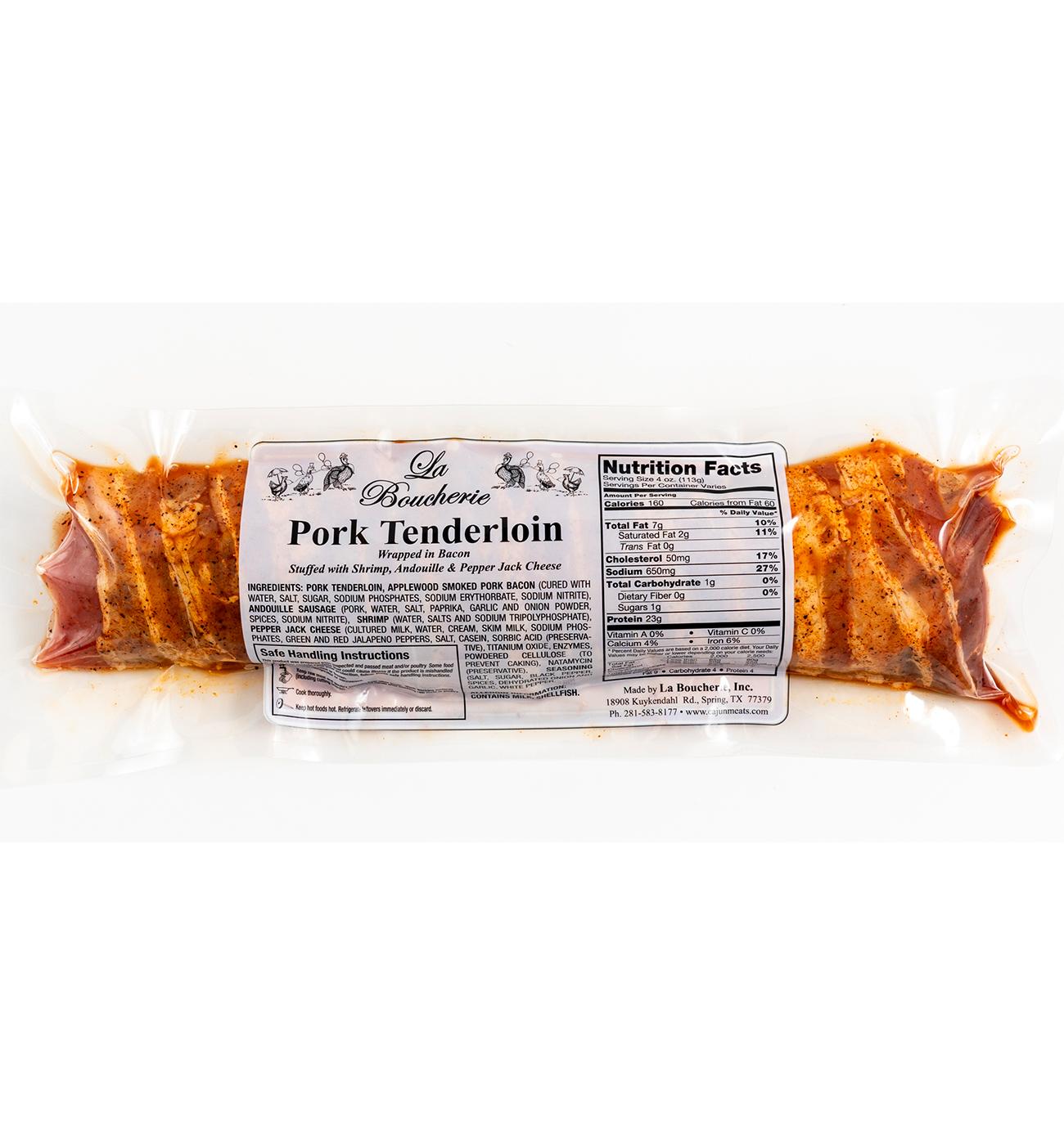 La Boucherie Pork Tenderloin Wrapped in Bacon with Shrimp ; image 2 of 2