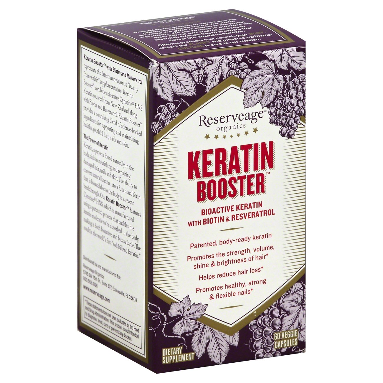 Reserveage Organics Keratin Booster With Biotin Shop Diet & Fitness