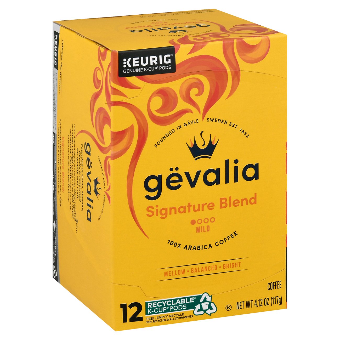  Gevalia Signature Blend Mild Roast K-Cup Coffee Pods (100 Pods)  : Grocery & Gourmet Food