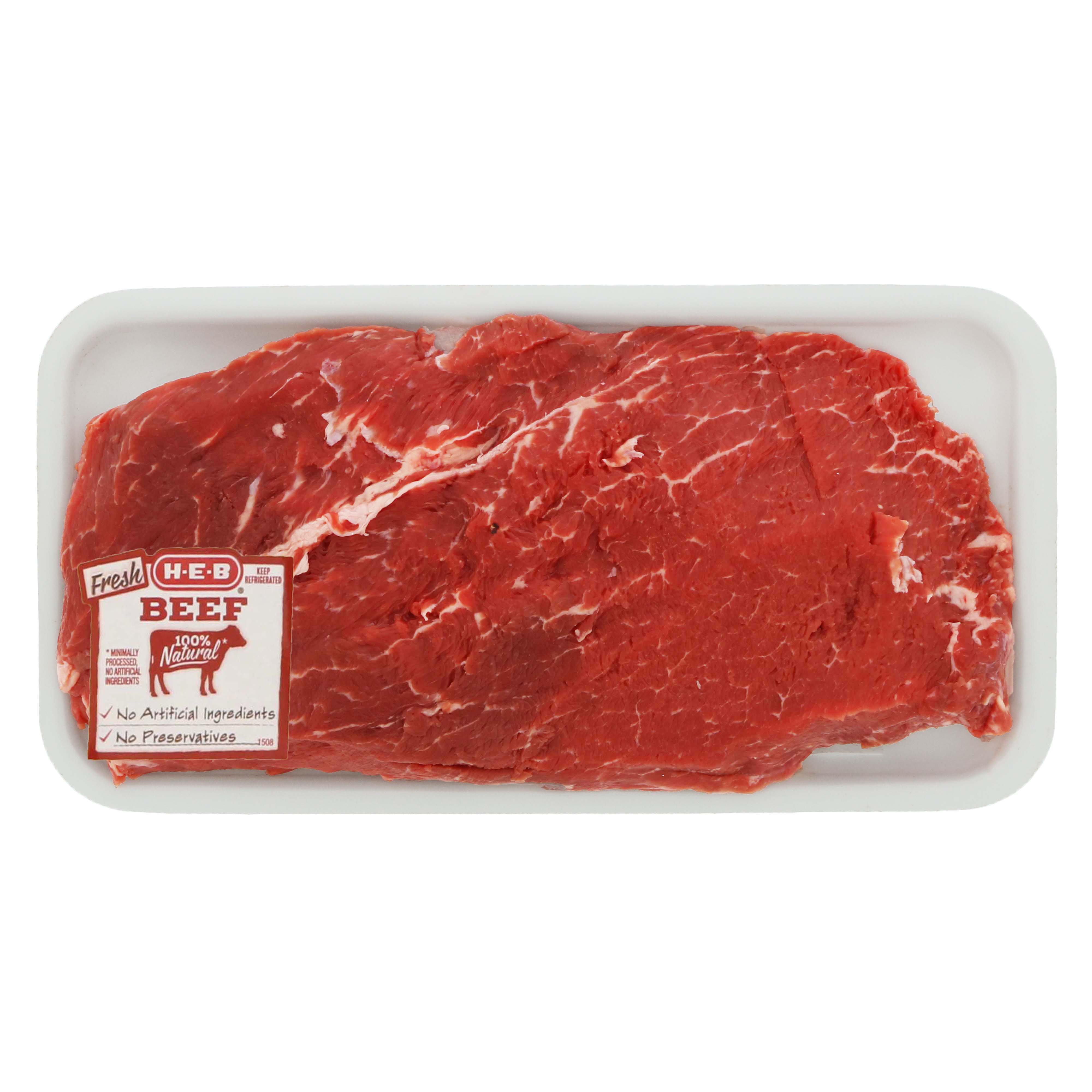HEB Beef Flat Iron SteakPortioned USDA Select Shop Beef at HEB