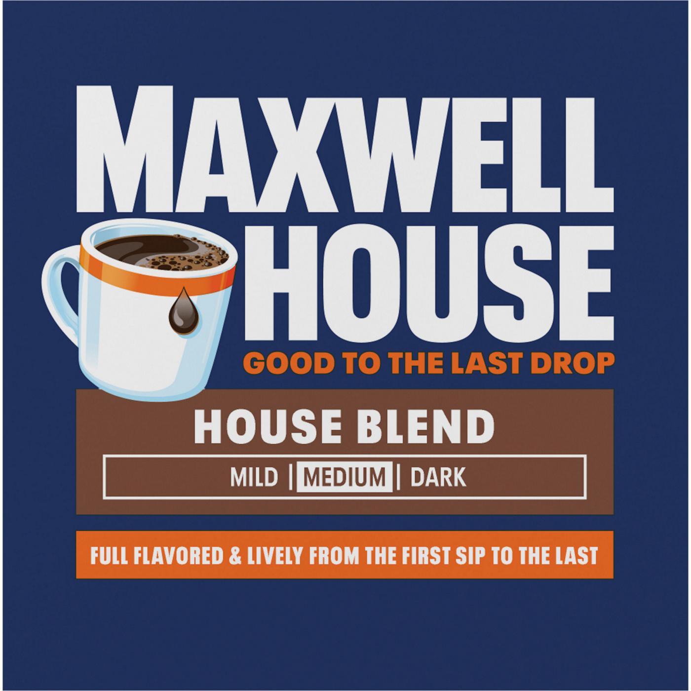 Maxwell House Medium Roast House Blend Coffee K Cups; image 2 of 9