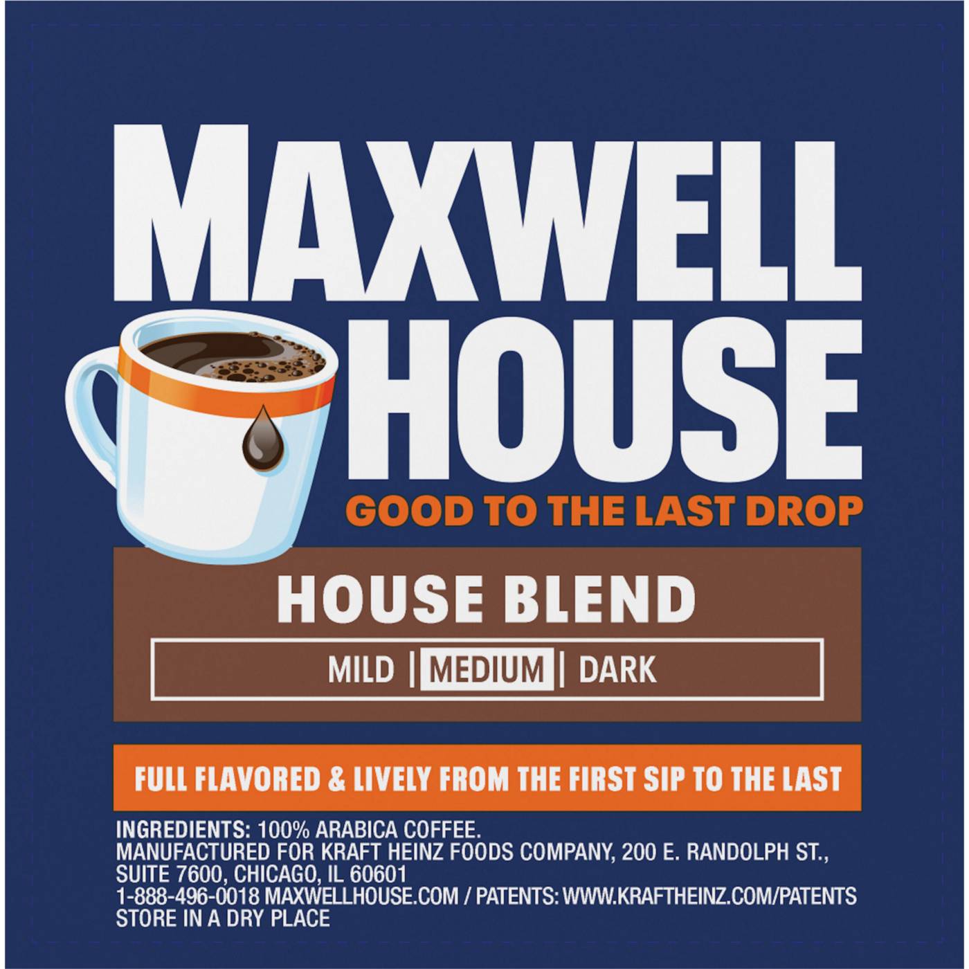 Maxwell House Medium Roast House Blend Coffee K Cups; image 3 of 9