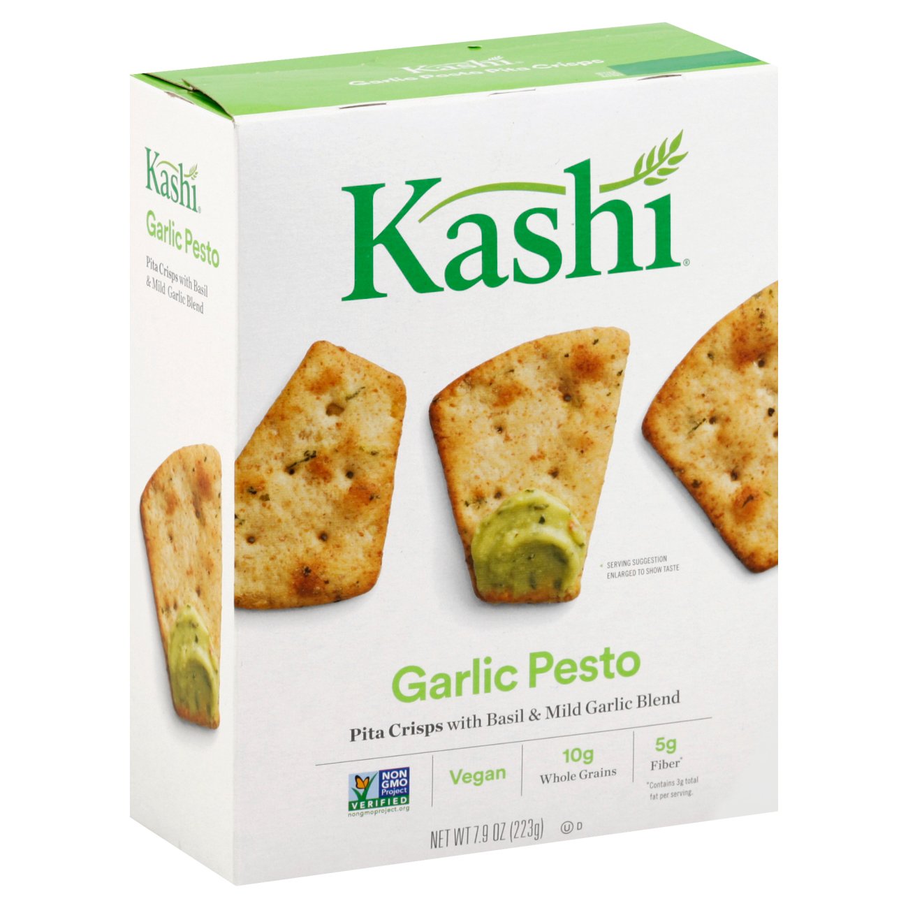 Kashi Garlic Pesto Pita Crisps Shop Crackers & Breadsticks at HEB
