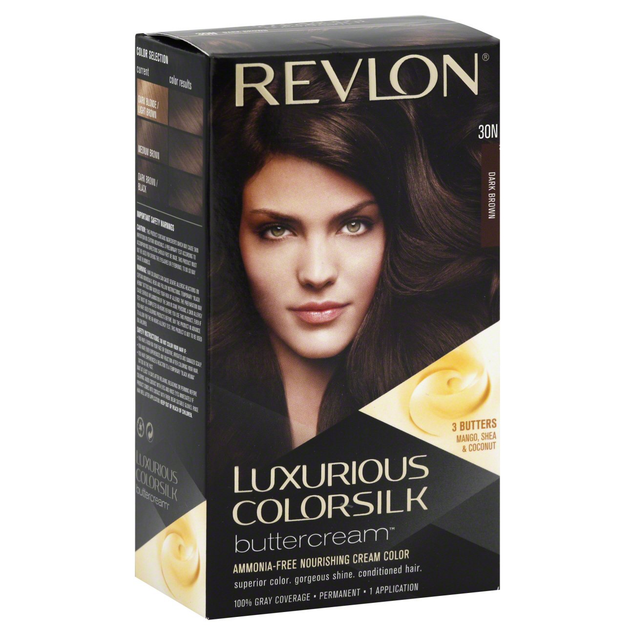 Revlon Colorsilk Luxurious Buttercream 30N Dark Brown Permanent Color -  Shop Hair Care at H-E-B