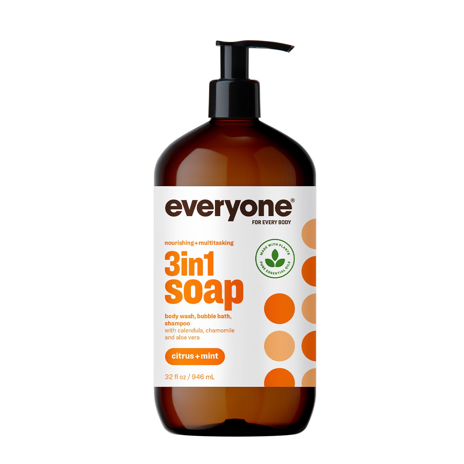 Everyone 3in1 Body Wash Shampoo & Bubble Bath Citrus + Mint Shop Body wash at HEB