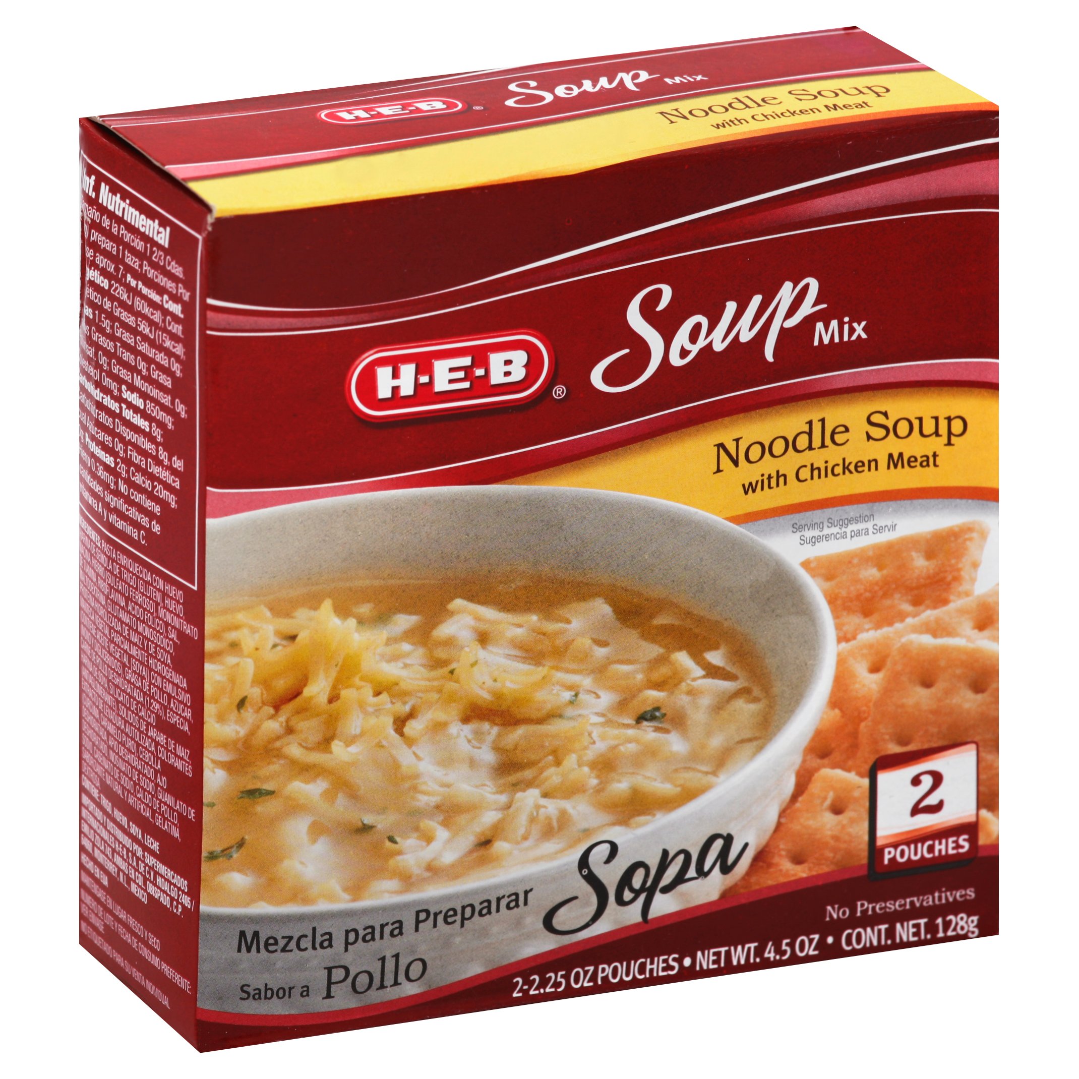 HEB Noodle Soup with Chicken Meat Soup Mix Shop Soups & Chili at HEB