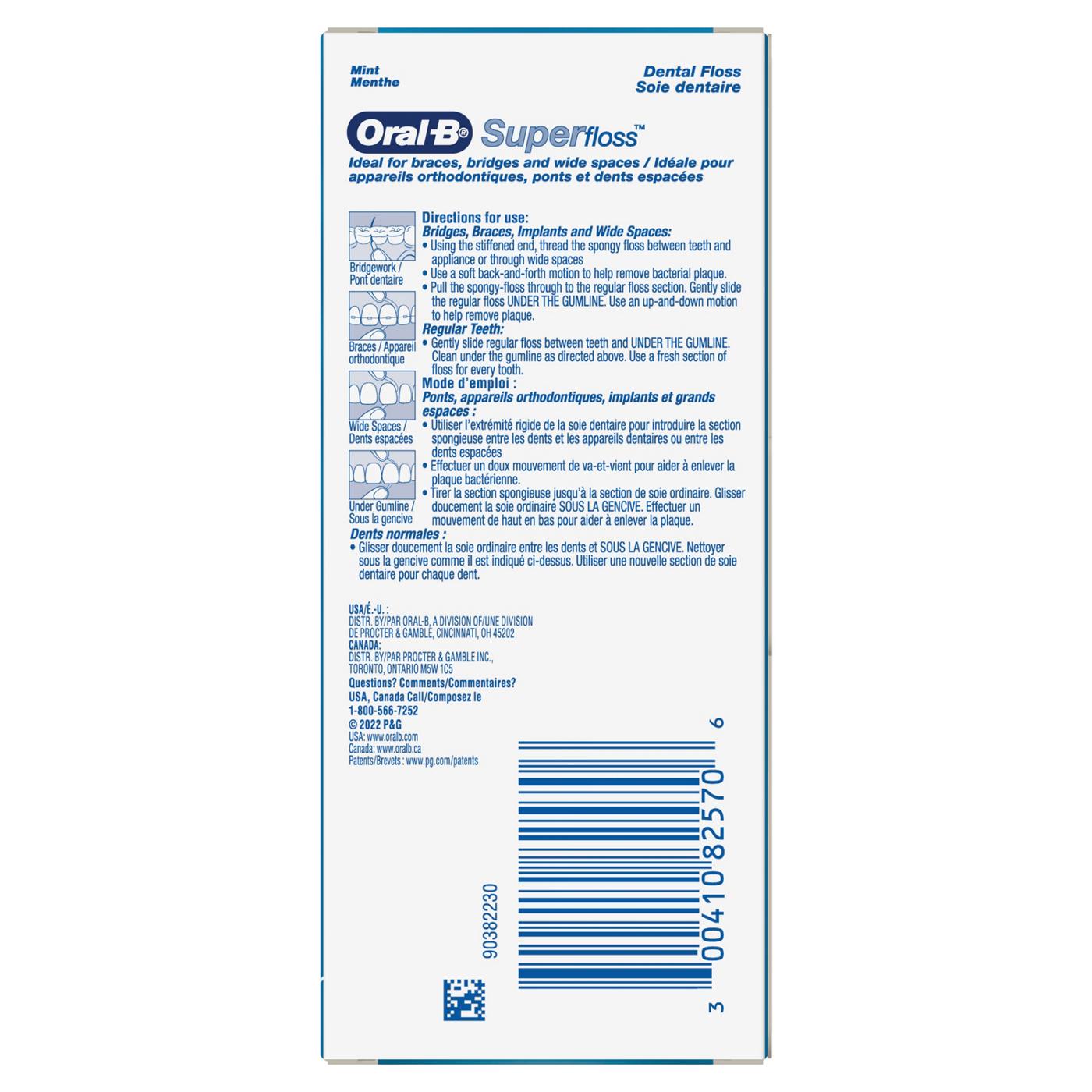 Oral-B Superfloss Pre-Cut Dental Floss Strands - Mint; image 2 of 7