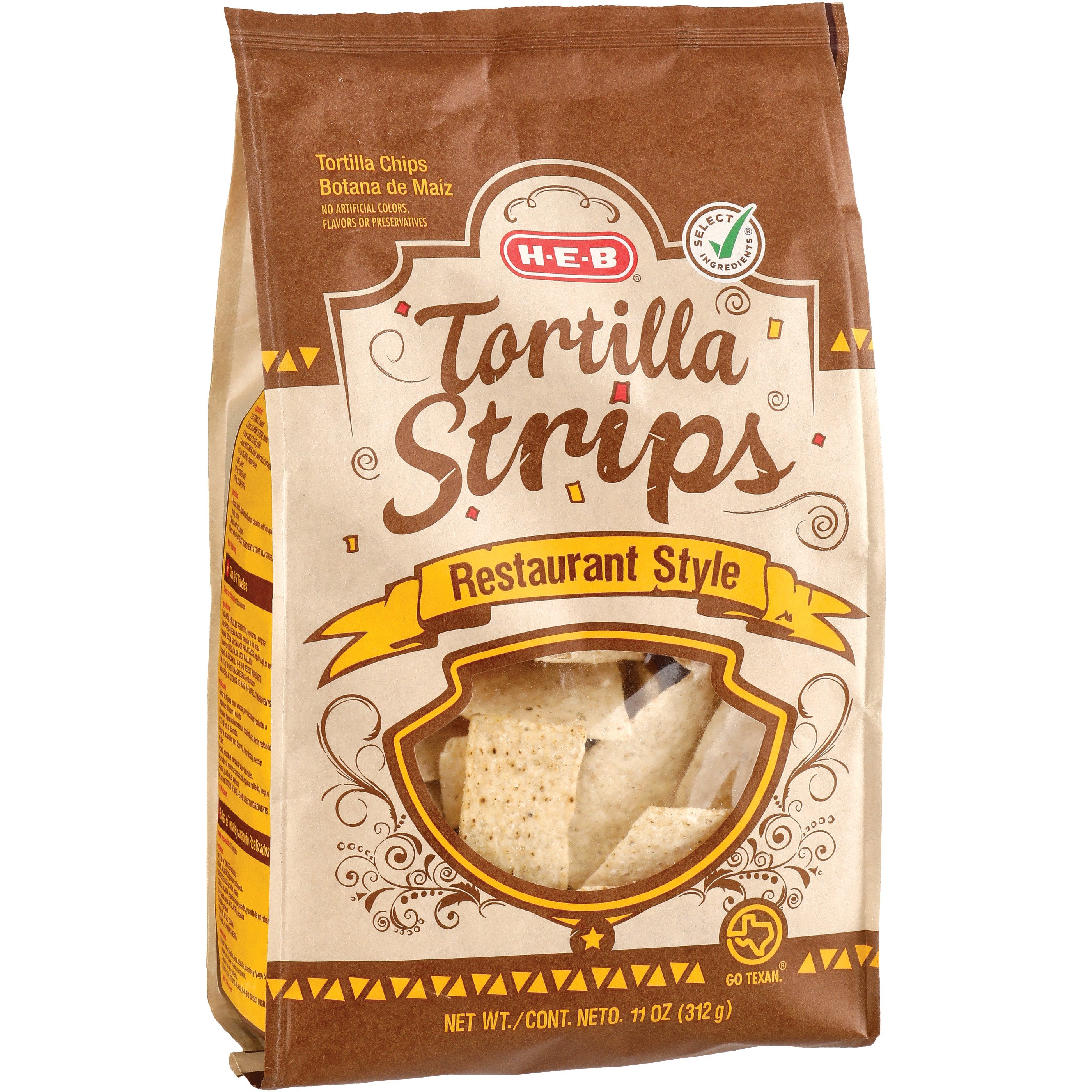 H-E-B Restaurant Style Tortilla Strips - Shop Chips At H-E-B