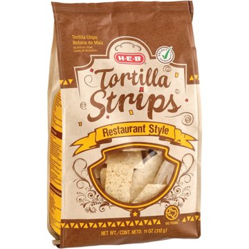 H-E-B Restaurant Style Tortilla Strips Chips, 11 oz