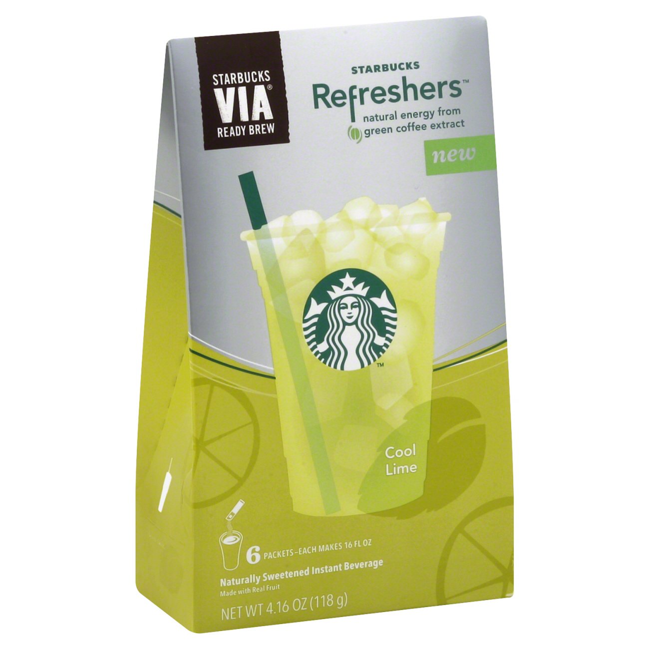Starbucks Via Ready Brew Refreshers Cool Lime Instant Beverage Shop