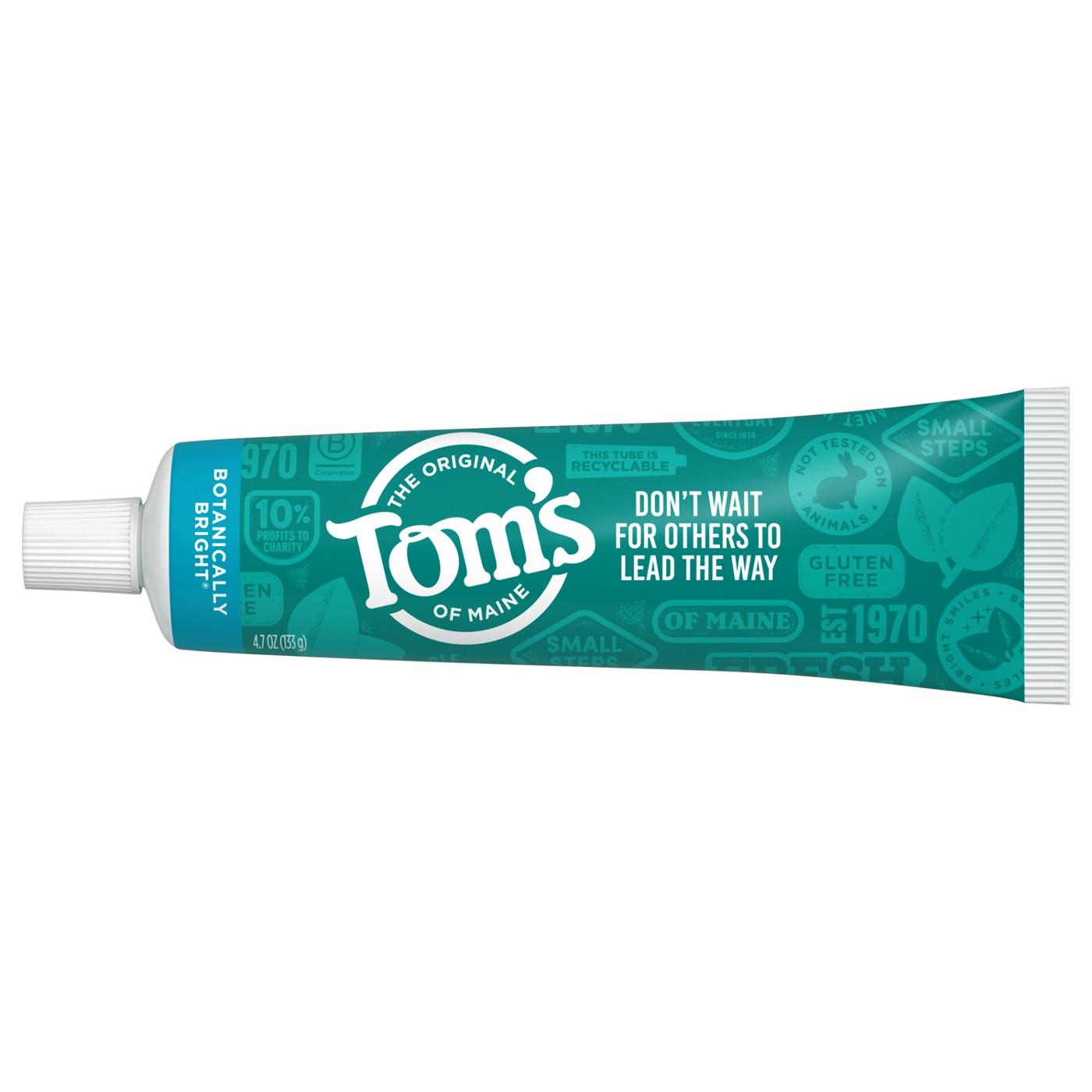 Tom's of Maine Fluoride-Free Botanically Bright Whitening Toothpaste - Peppermint; image 4 of 5