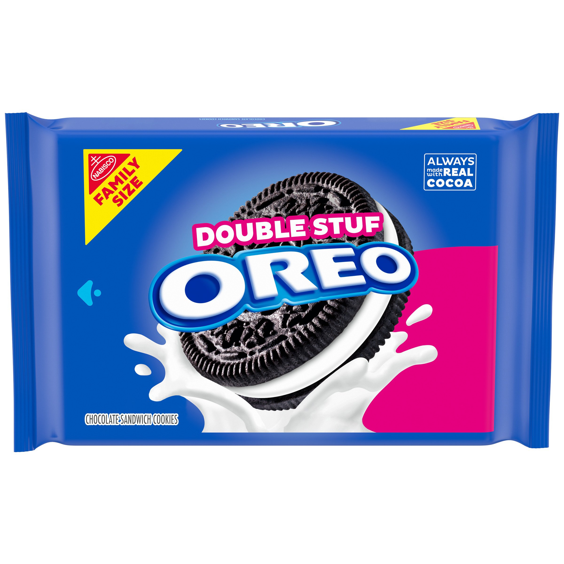 Nabisco Oreo Double Stuf Chocolate Sandwich Cookies Family Size Shop Cookies At H E B