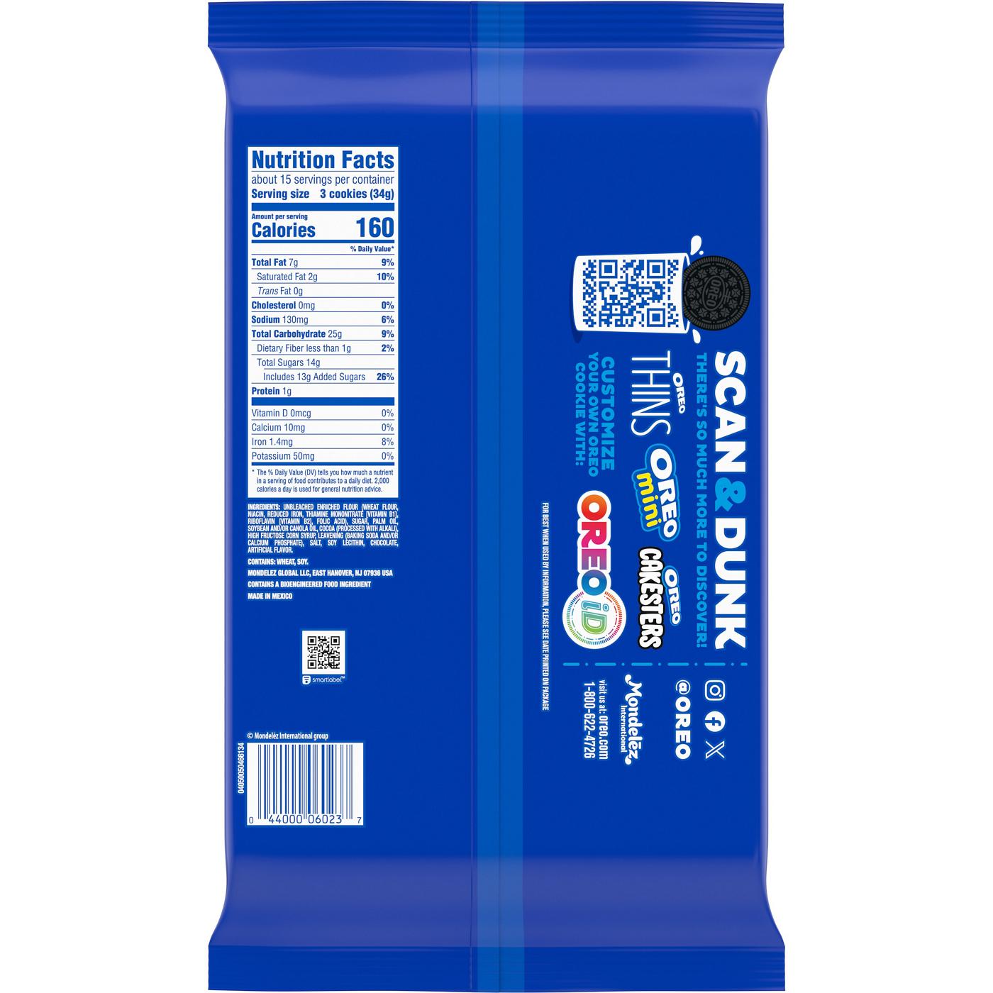 OREO Chocolate Sandwich Cookies - Family Size; image 17 of 18