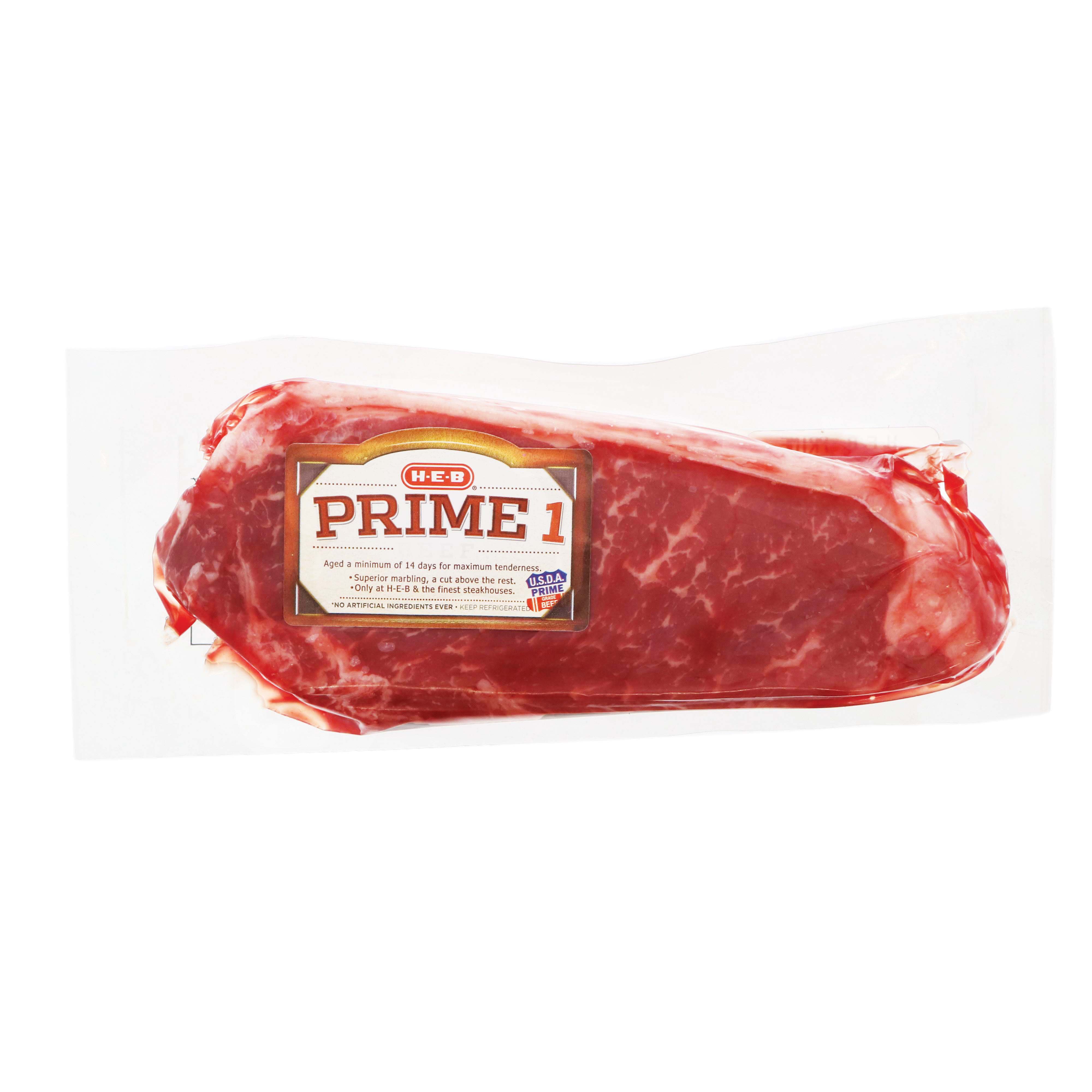 HEB Prime 1 Boneless Beef Strip Steak Shop Beef at HEB