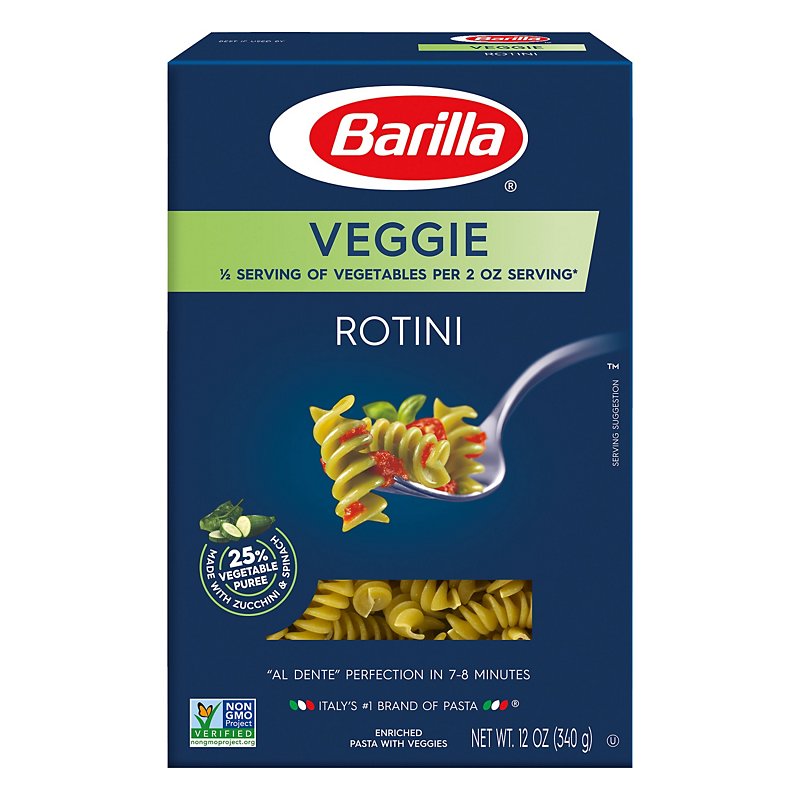 Barilla pasta nutrition label