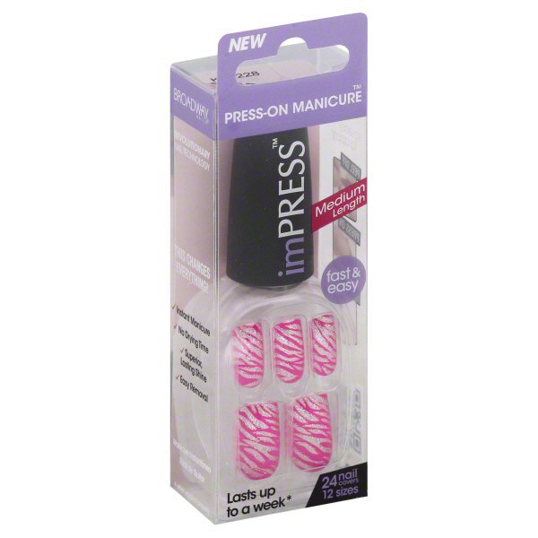 Broadway Nails imPress Medium Length Almost Famous PressOn Manicure
