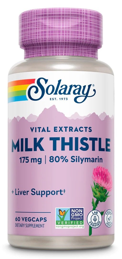 Solaray Milk Thistle Extract Capsules, 60 ct