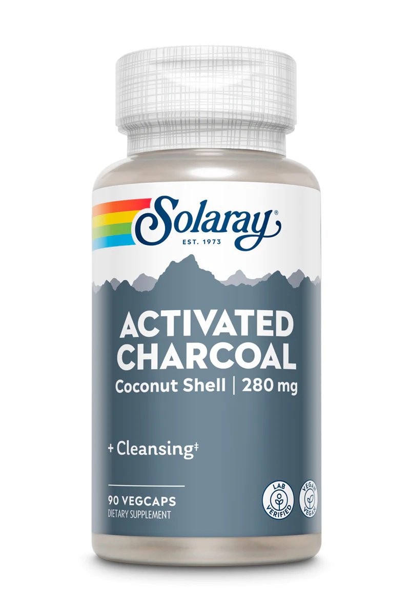 Solaray Activated Charcoal Capsules Shop Herbs & Homeopathy at HEB