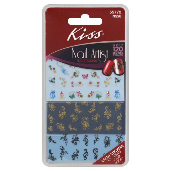 Kiss Nail Artist Flat Stickers Shop Nail Sets at HEB