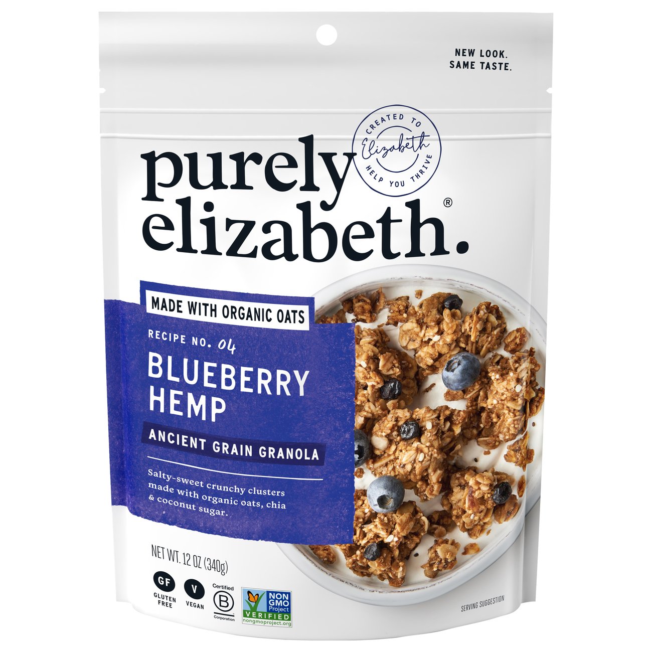 Purely Elizabeth Organic Blueberry Hemp Ancient Grain Granola Shop