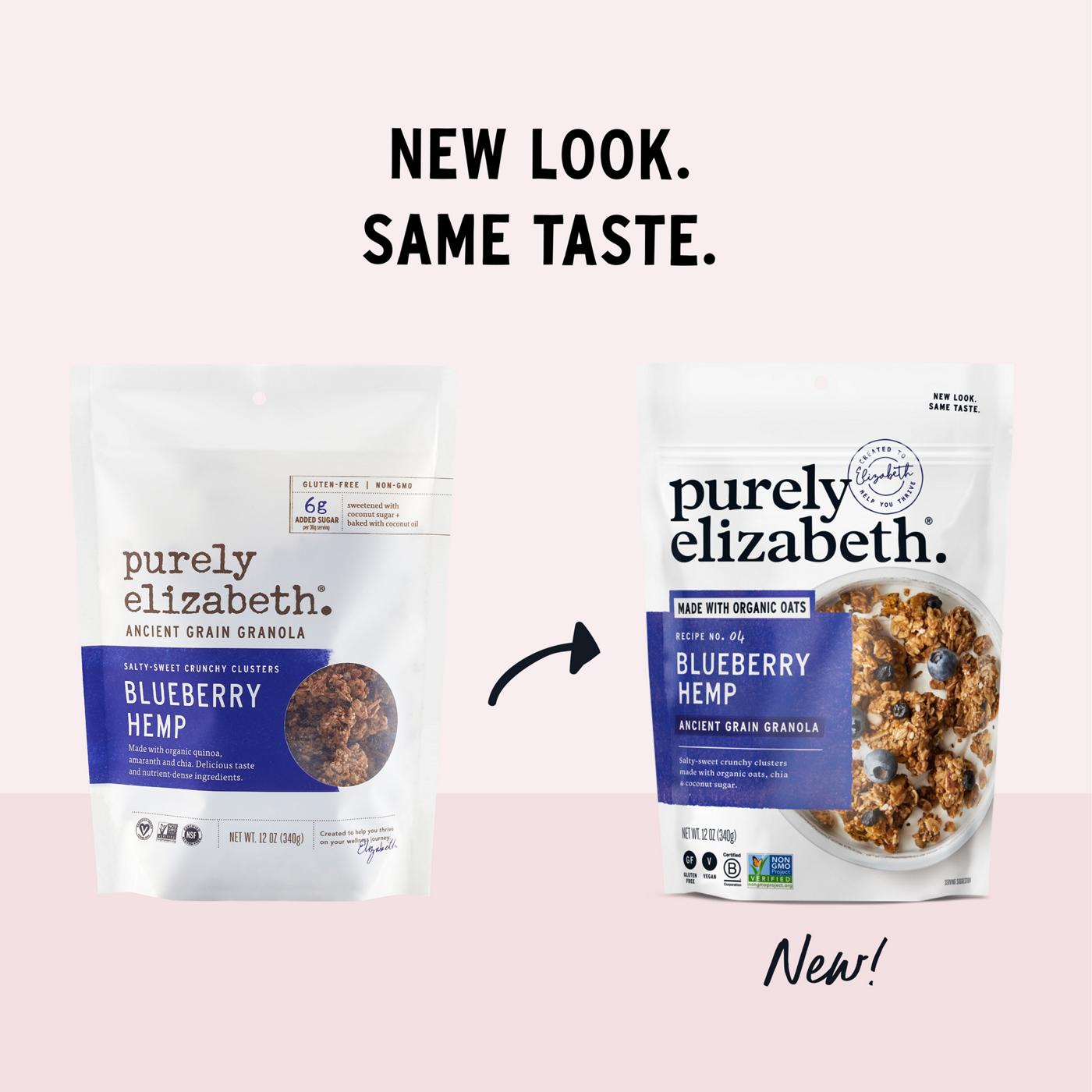 Purely Elizabeth Organic Blueberry Hemp Ancient Grain Granola; image 3 of 6