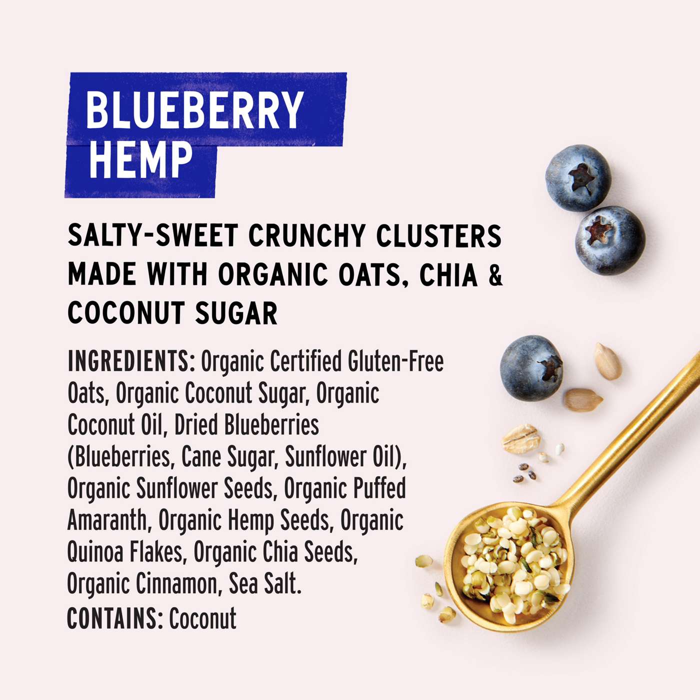 Purely Elizabeth Organic Blueberry Hemp Ancient Grain Granola; image 6 of 6