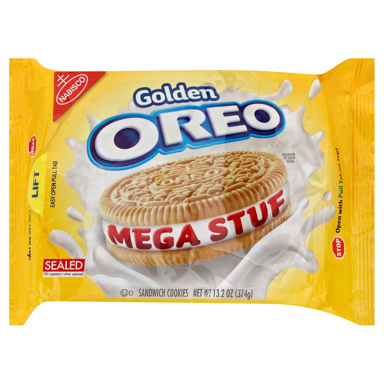Nabisco Oreo Golden Mega Stuf Sandwich Cookies Shop Cookies at HEB