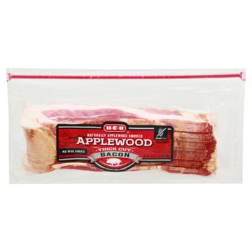 H-E-B Applewood Smoked Thick Cut Bacon, 24 oz