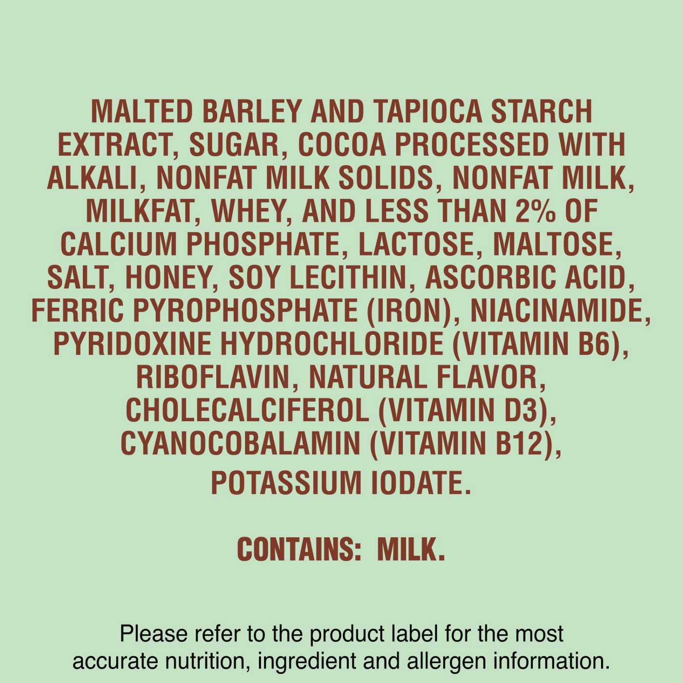 Nestle Milo Activ-Go Chocolate Malt Powder Drink Mix; image 7 of 7