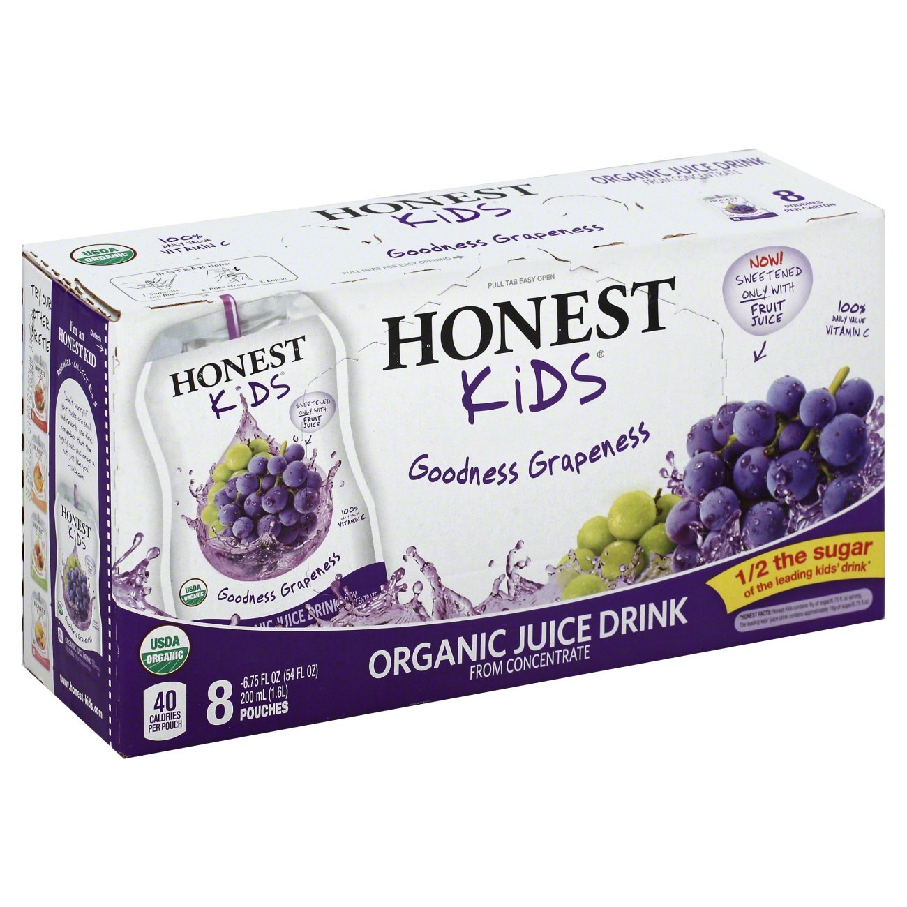 Honest Kids Organic Goodness Grapeness Juice Drink 8 PK - Shop Juice at ...