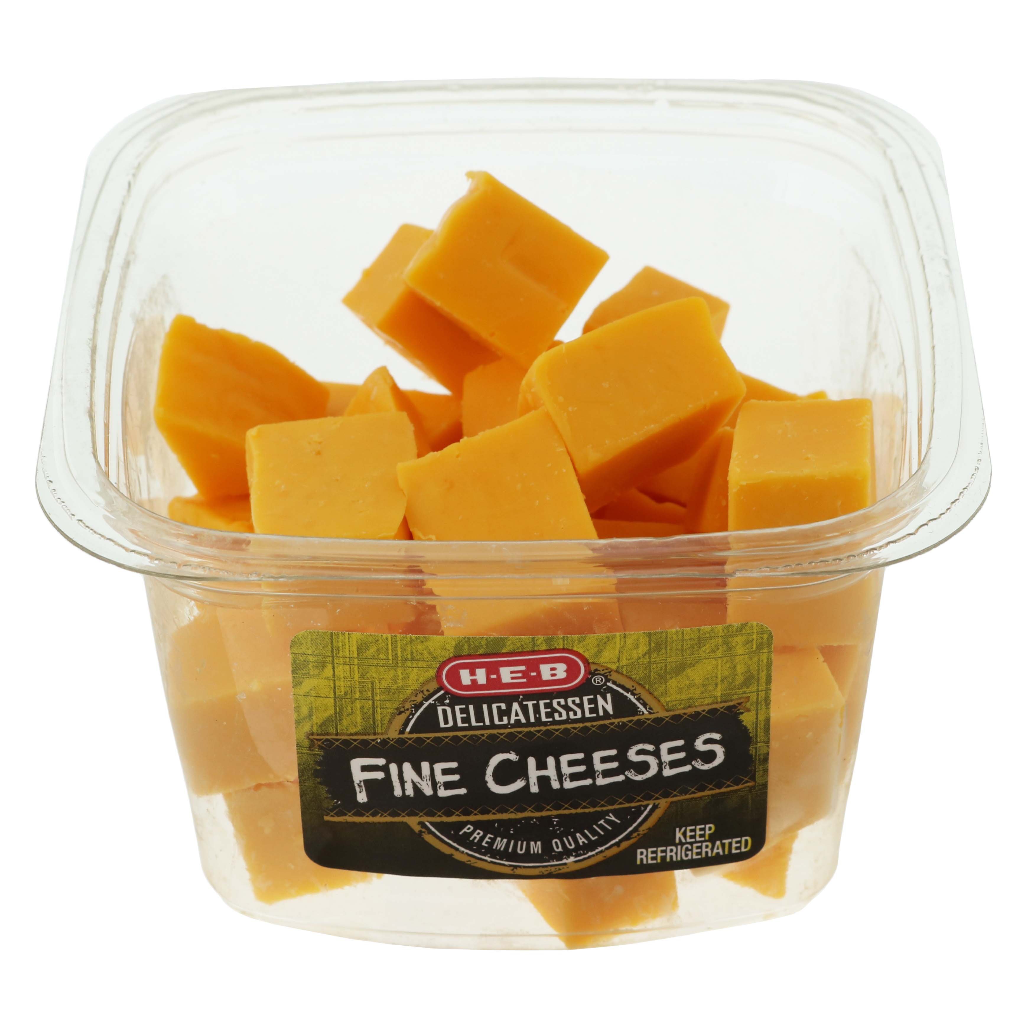 HEB Deli Colby Cheese Cubes Shop Cheese at HEB