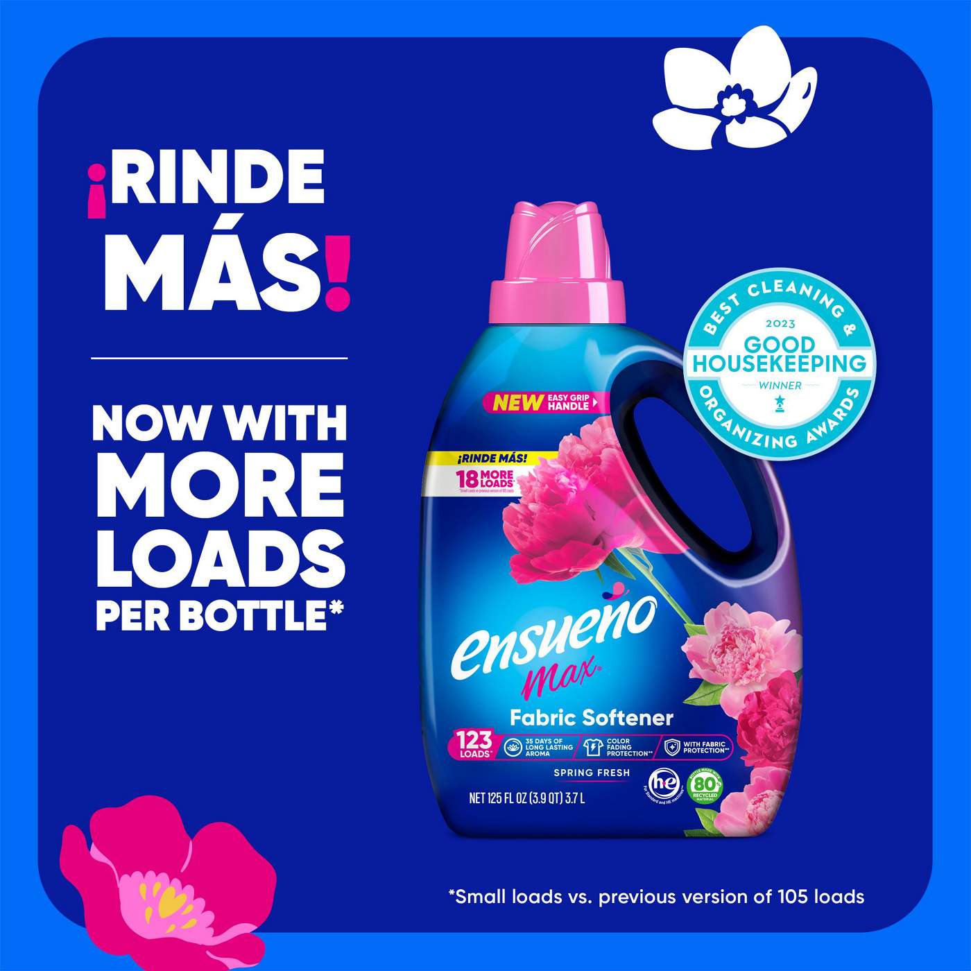 Ensueno Max Max HE Liquid Fabric Softener - Spring Fresh, 124 Loads; image 2 of 10
