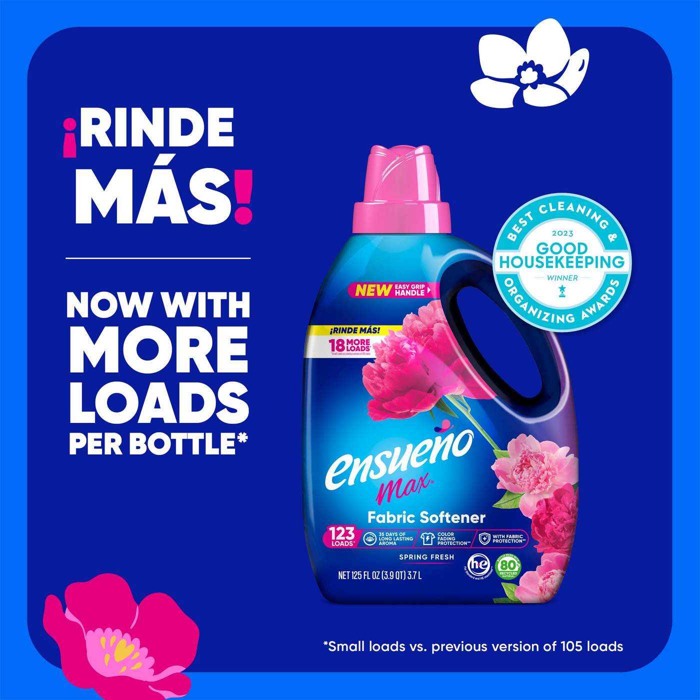 Ensueno Max HE Liquid Fabric Softener, 123 Loads - Spring Fresh; image 2 of 7