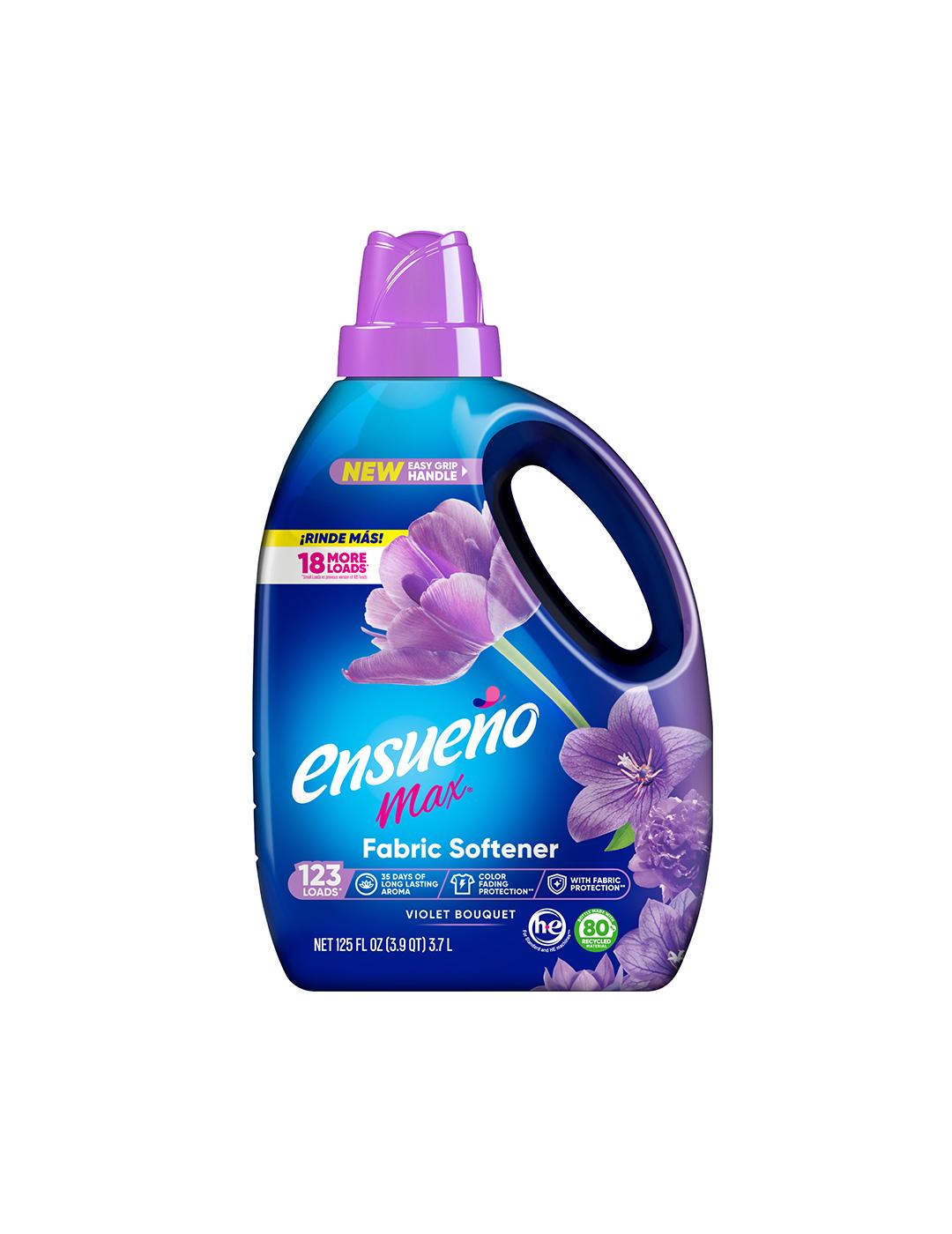 Ensueno Max HE Liquid Fabric Softener, 123 Loads - Violet Bouquet; image 1 of 7