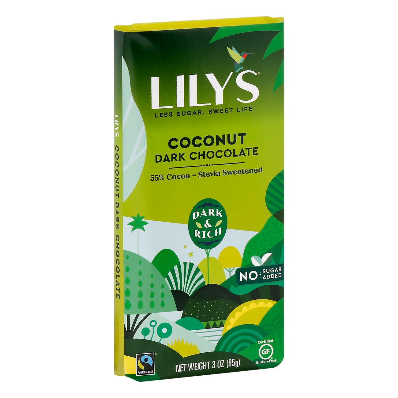 Lilys Dark Chocolate Coconut Bar Shop Candy At H E B 9320