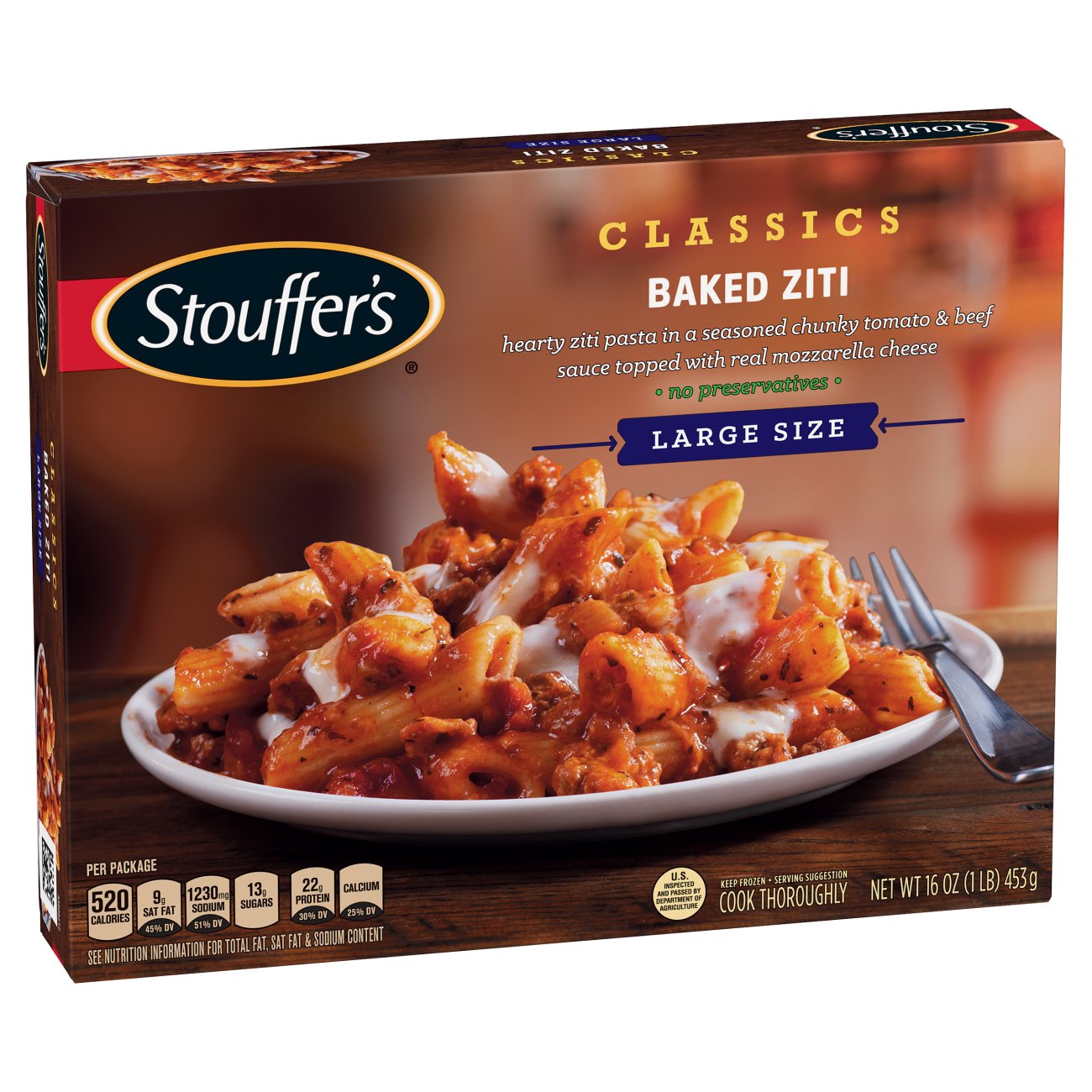 Stouffer's Classics Baked Ziti Large Size - Shop Entrees & Sides at H-E-B