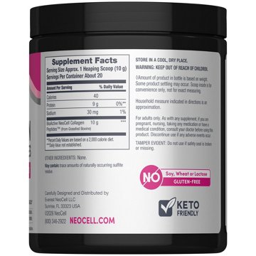 NeoCell Super Collagen Peptides Powder - Unflavored, 7 oz