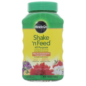 Miracle-Gro Shake 'N Feed All Purpose Continuous Release Plant Food, 16 oz