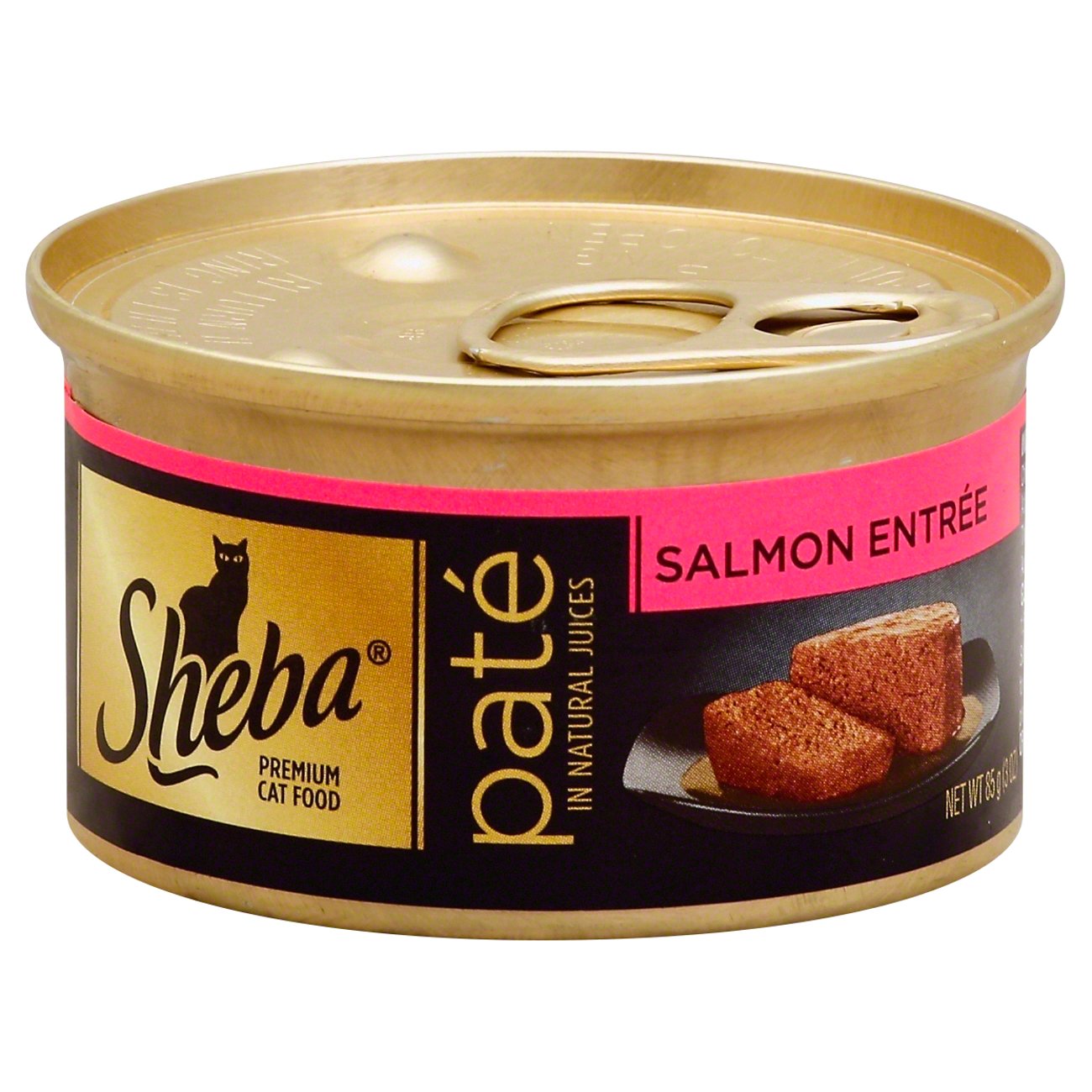 Sheba Premium Pate Cat Food Salmon Entree in Natural Juices Shop Food