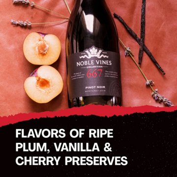 Noble Vines 667 Pinot Noir Special Select California Red Wine, 750 mL